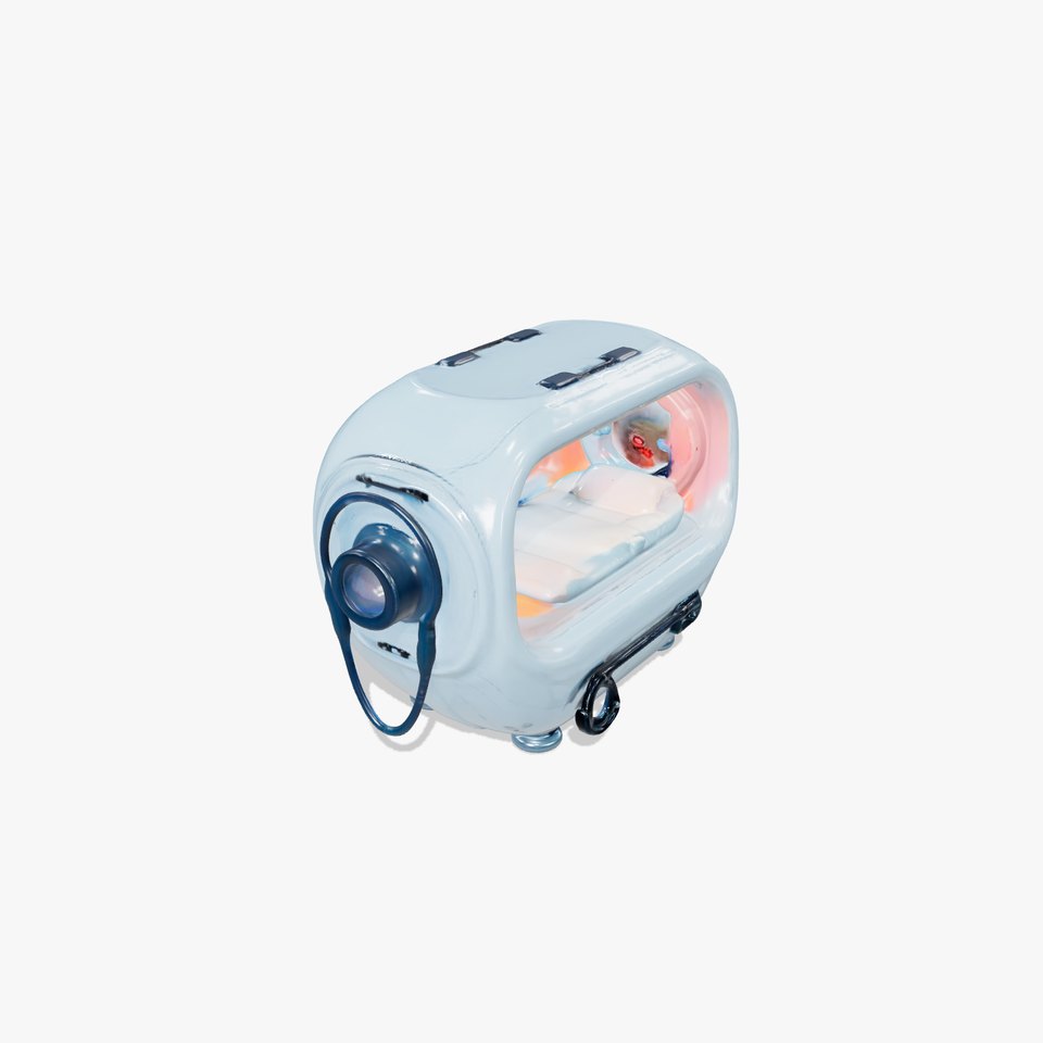Futuristic Sleep Pod Model Pack with Interior Design